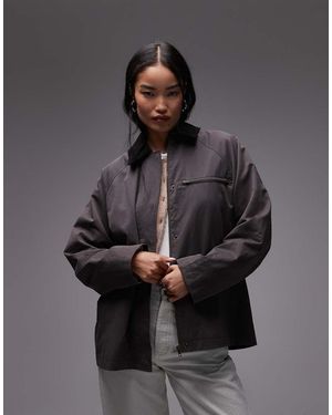Nia Galilea Relaxed Worker Jacket - Grey