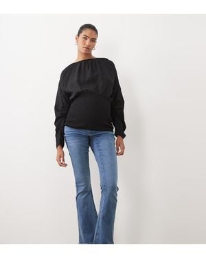 Mama.licious Mamalicious Maternity Over The Bump Flare Jeans - Blue