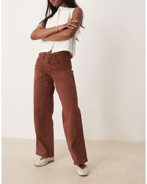 Dickies River Ranch Western Double Knee Canvas Pants - Brown