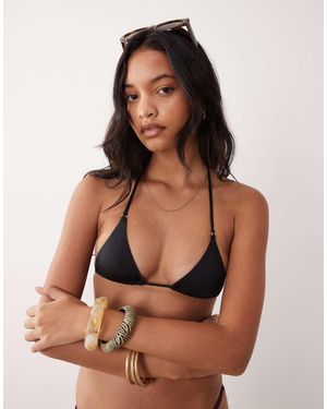 Cotton On Mini Triangle Bikini Top - Black