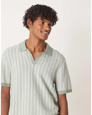 Abercrombie & Fitch Gehaakt Overhemd Met Korte Mouwen - Grijs