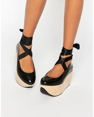 Melissa + Vivienne Westwood Anglomania Rocking Horse Mega Flatform Shoes - Black
