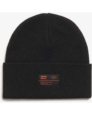 Superdry – surplus – strickmütze - Schwarz