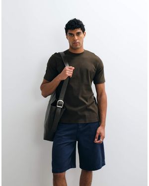 SELECTED Zwaar T-Shirt Van 100% Katoen - Blauw