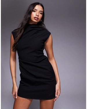 ASOS Structured High Neck Mini - Black