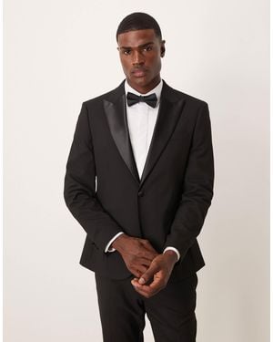 ASOS Slim Tuxedo Jacket - Black
