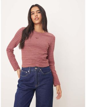 Roxy Spellbound Stripes Long Sleeve Extra Textured Rib Top
