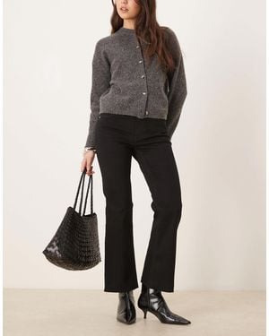 Mango – sienna – slim-fit-jeans aus baumwolle - Schwarz