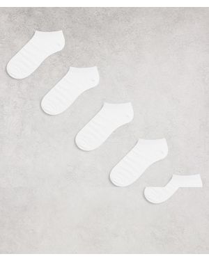 Brave Soul Set Van 5 Paar Sportsokken - Wit