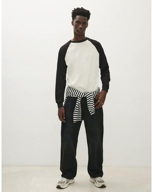 Bershka Loose Fit Jeans - Black
