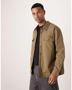 Calvin Klein Giacca Comoda A Maniche Lunghe - Marrone