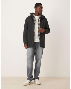 Mango – mittellanger parka - Grau