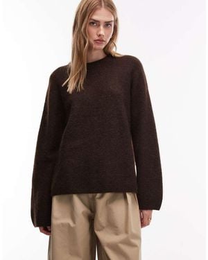 ARKET Super Soft Alpaca And Wool Relaxed Jumper - Brown