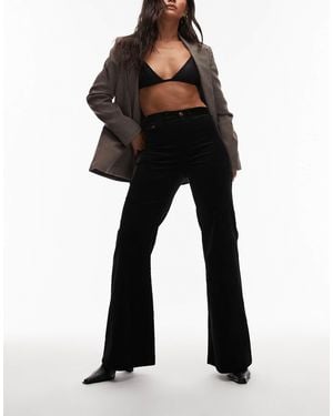& Other Stories Flared Stretchy Corduroy Pants - Black