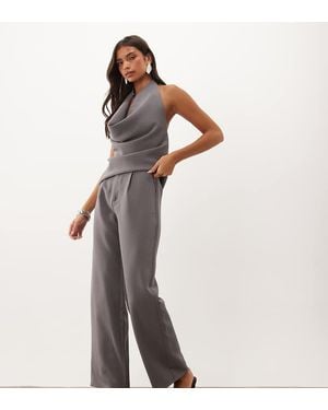 Kaiia Exclusive Straight Leg Tailored Trousers Co-Ord - White