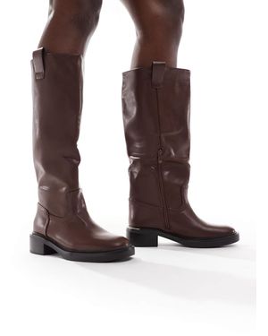 SEQWL – twix – kniehohe stiefel - Braun