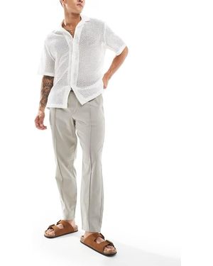 New Look Pintuck Jogger Trousers - White