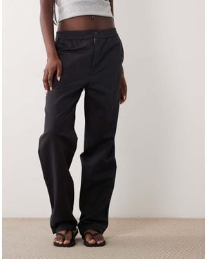 ARKET Wide Leg Palazzo Trousers - Black