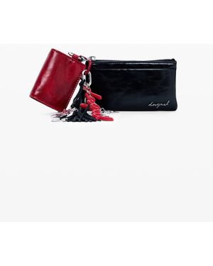 Desigual Portafoglio Piccolo Con Charm - Rosso