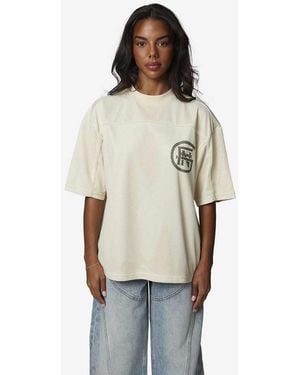 Good For Nothing Double Layered Mesh Jersey T-Shirt - Natural