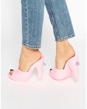 Melissa Melissa + Jeremy Scott Bubblegum Pink Mules