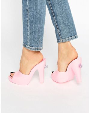 Melissa Melissa + Jeremy Scott Bubblegum Pink Mules