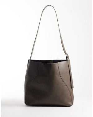 ASOS Faux Leather Crossbody Bag - White