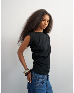 TOPSHOP Twist Body Tank - Black