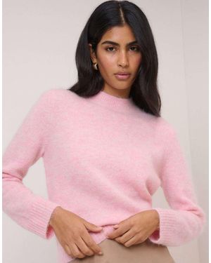 Nobody's Child Funnel Neck Knitted Jumper - Pink