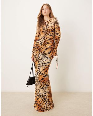 Never Fully Dressed Maxi Skirt Co-ord - Natural