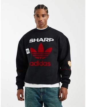adidas Originals Manchester United Crew Sweatshirt 90 - Red