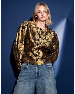 ASOS Cocoon Sleeve Jacket - Blue
