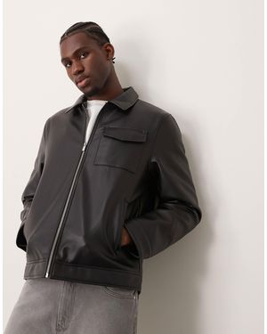 New Look – jacke aus kunstleder - Grau