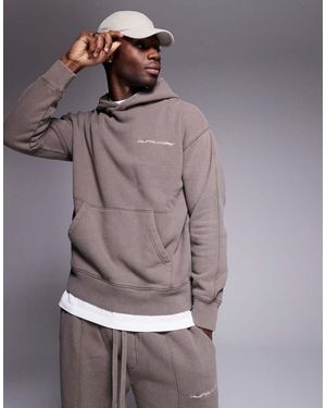 Good For Nothing Hoodie With Back Print - Grey