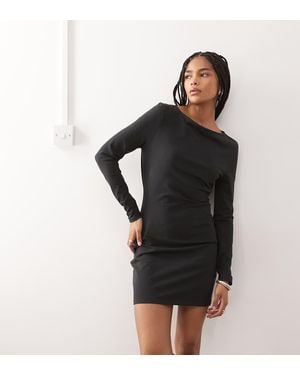 Collusion 90s Mini Long Sleeve Dress - Black
