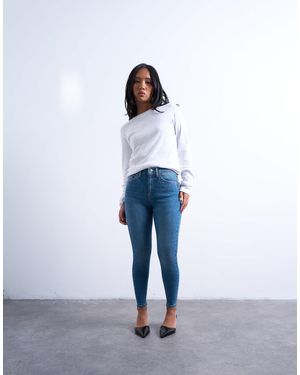 Topshop Unique Jamie High Rise Skinny Jeans - White