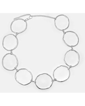 Pull&Bear Belt With Circles - Grey