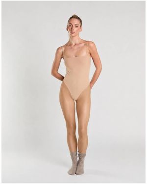 agon® Square Neck Bodysuit - Natural