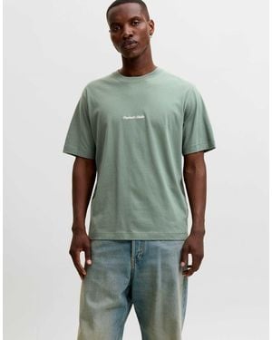 Jack & Jones Norrebro t-shirt mit relaxed fit, rundhalsausschnitt, kurzärmelig, - Grün
