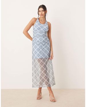 Abercrombie & Fitch Mesh Racerback Maxi Dress - Multicolour