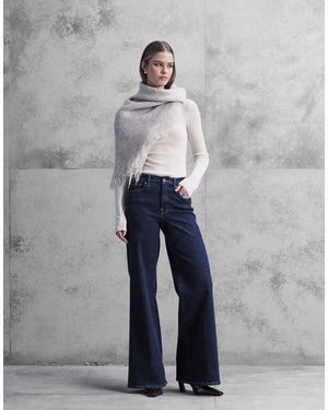 GOOD AMERICAN Good Waist Palazzo Jeans - Blue