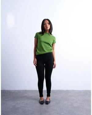 Topshop Unique Full Length Heavy Weight legging - Black