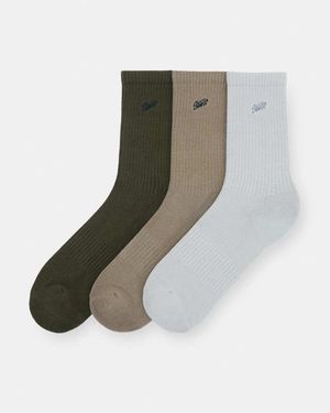 Pull&Bear Pack Of 3 Pairs Of Stwd Socks - Multicolour