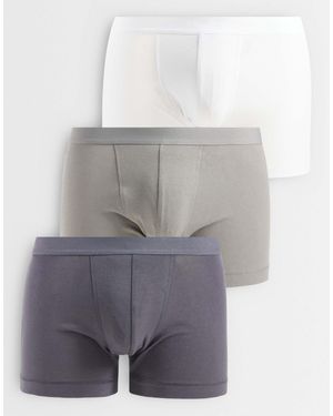 ASOS 3 Pack Trunks - Gray