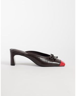 ASOS Sweetheart Block Heeled Mules - Multicolour