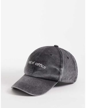 South Beach Out Of Office Slogan Cap - Grey