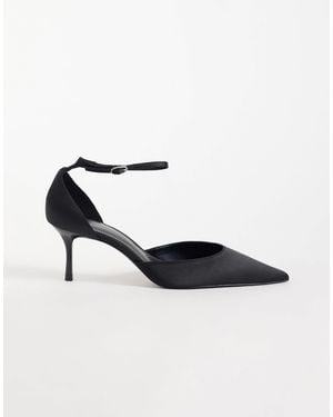 Mango Chaussures à talons pointus avec lien à la cheville en - Blanc