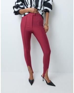ASOS Schmal geschnittene leggings mit steg - Rot