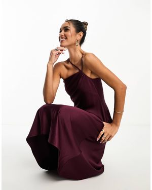 ANAYA – brautjungfernmode – midi-trägerkleid - Rot