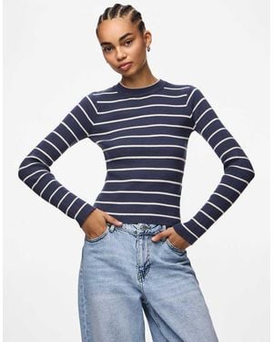 Pieces Knitted Pullover - Blue